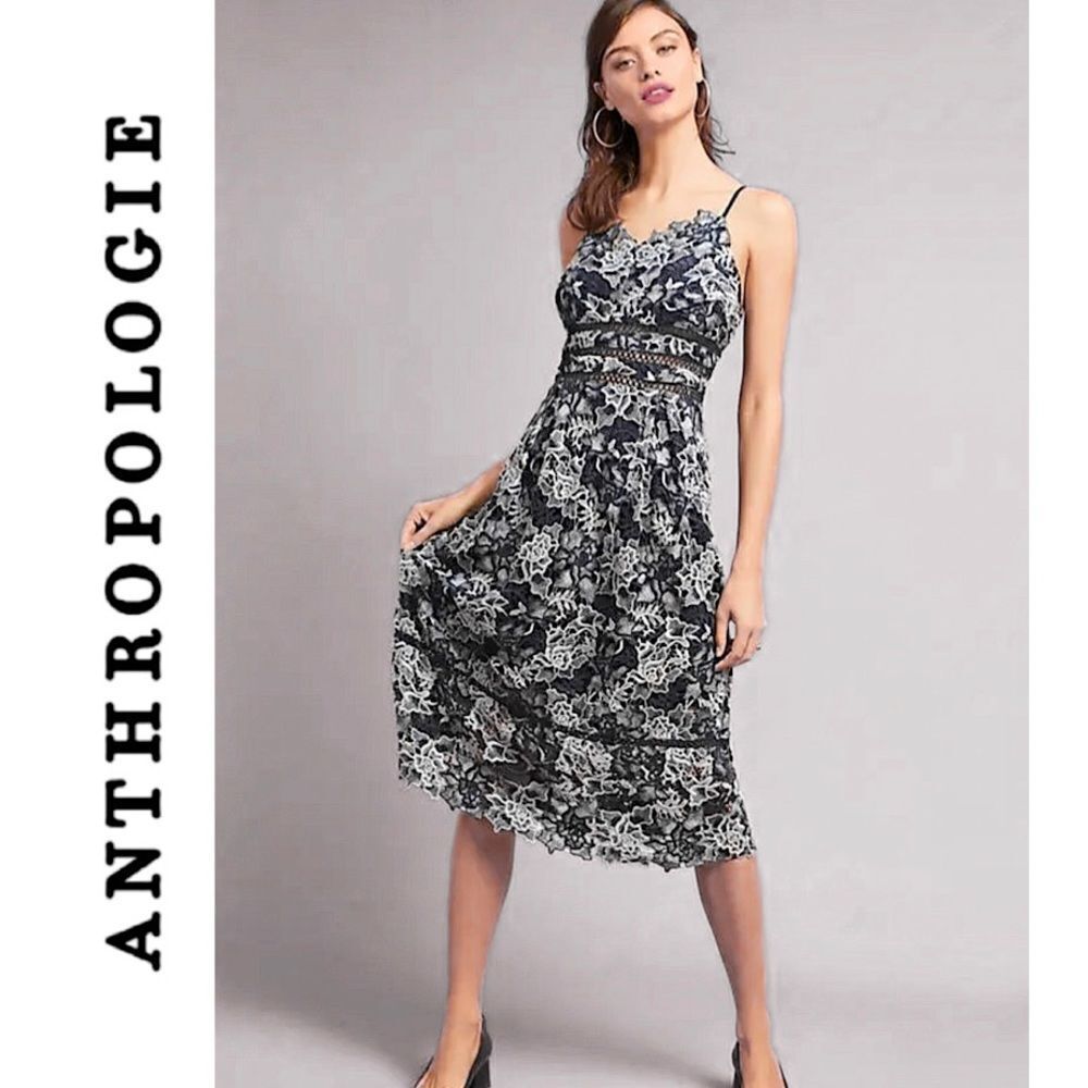 NWT Anthropologie  Eri + Ali Troye Midi Dress